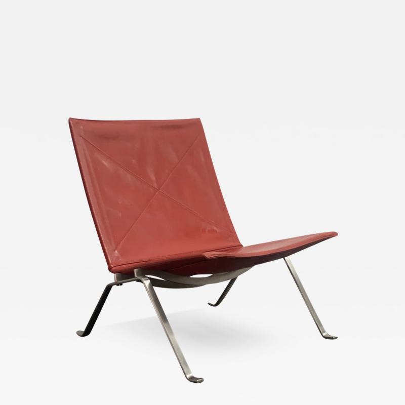 Poul Kj rholm Kjaerholm PK 22 Lounge Chairs by Poul Kjearholm for Fritz Hansen Denmark Oxblood Leather