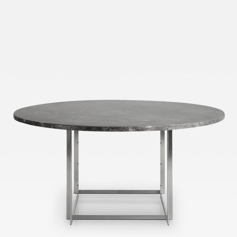 Poul Kjaerholm Kj rholm POUL KJAERHOLM PK54 CIRCULARE TABLE IN GREY BROWN HONED