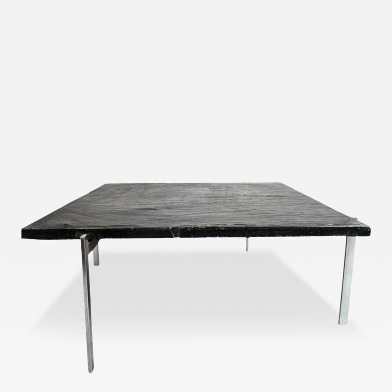 Poul Kjaerholm PK61 Coffee Table black slate top