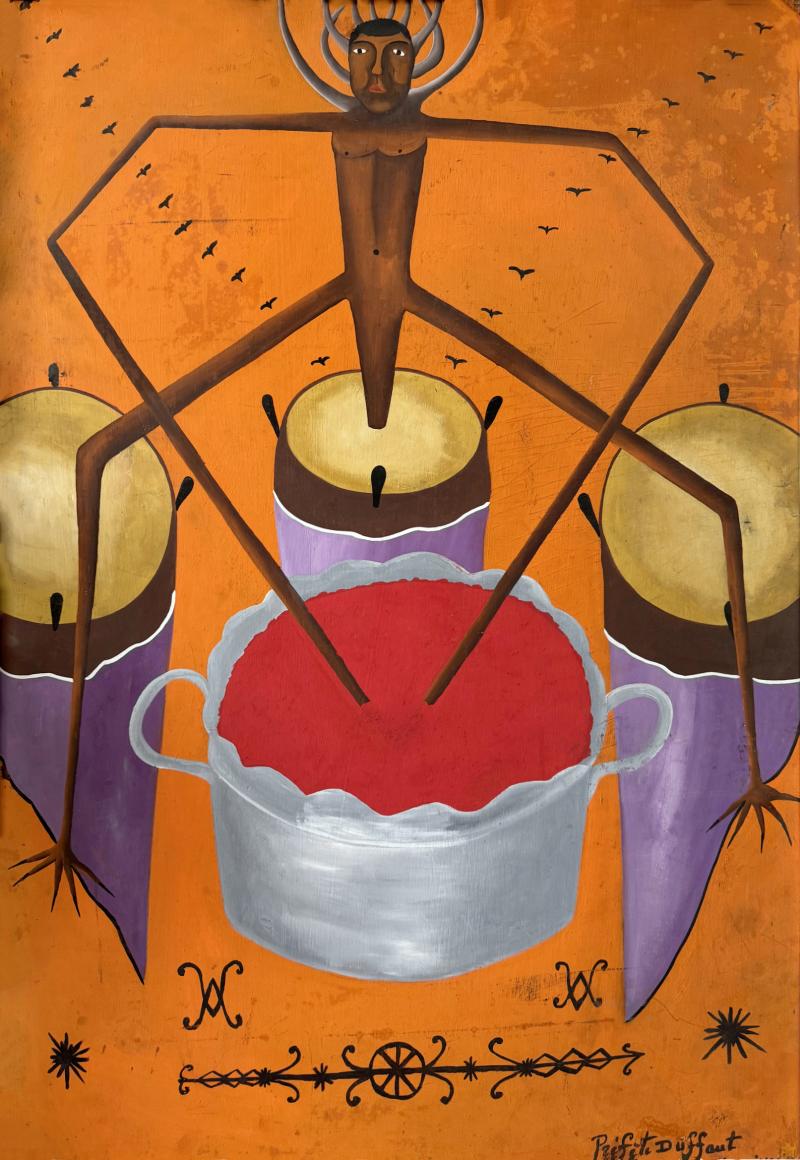 Prefete Duffaut Bossou Sacred Bull Powerful Lwa Spirit Haitian Vodou