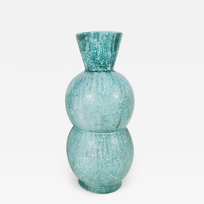 Primavera Atelier du Printemps LARGE BLUE GREEN GOURD SHAPED PRIMAVERA VESSEL