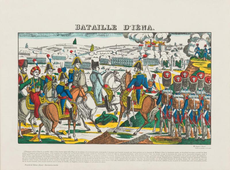 Print Of Battle Of Iena Depicting Napoleon S Defeat