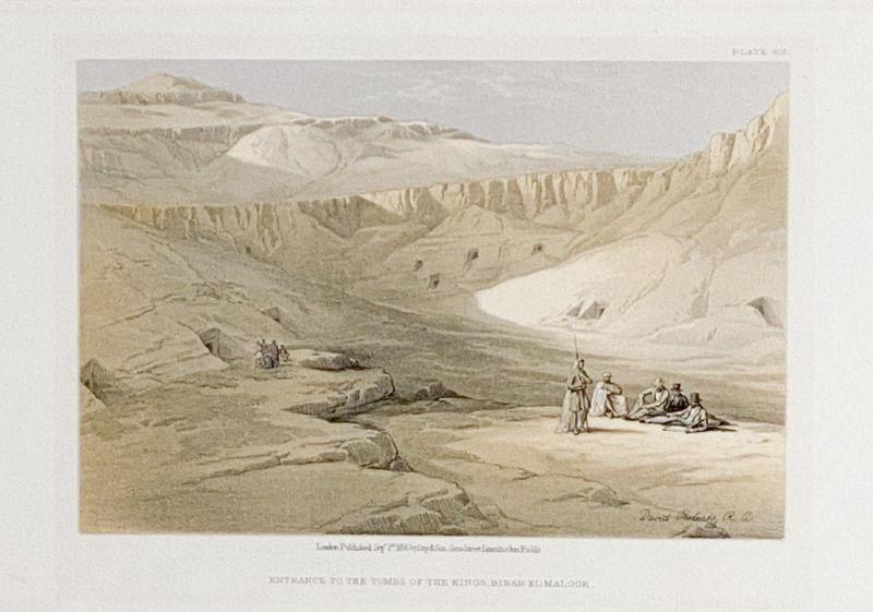 Print by Roberts Valley of the Kings 19th century
