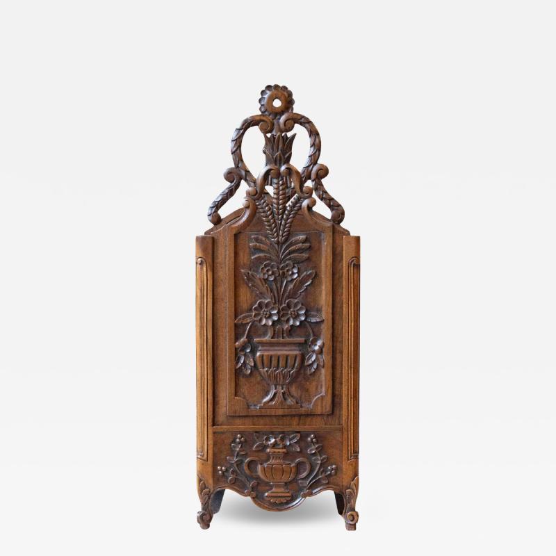 Proven al Fariniero in Carved Walnut Late 18th Century