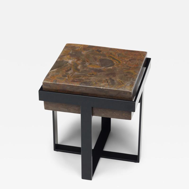 Puddingstone Basin Side Table