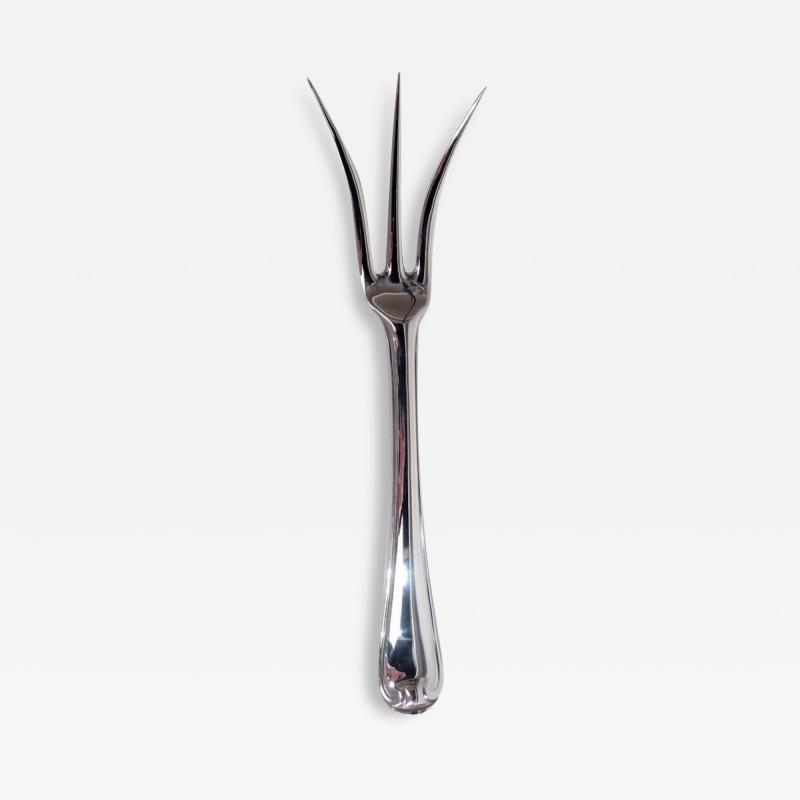 Puiforcat Mazarin Silver Cold Meat Serving Fork