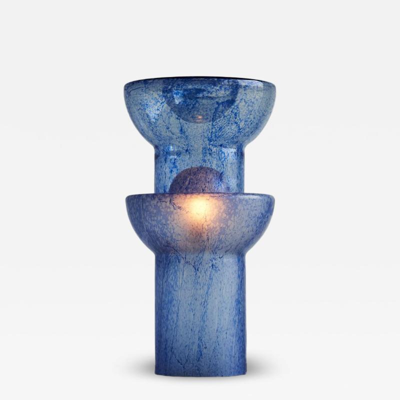Pulegoso Murano Glass Table Lamp Sculpture Italy 1970s