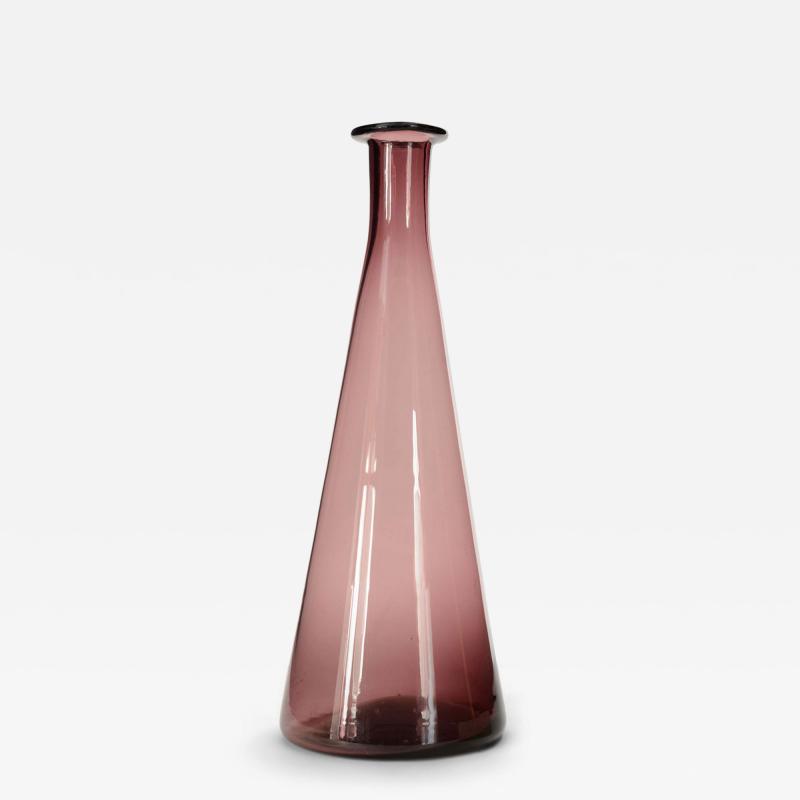 Purple Blown Glass Bud Vase