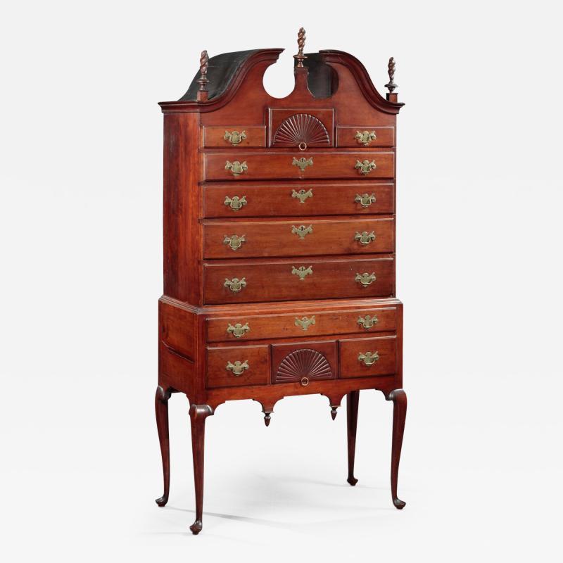 QUEEN ANNE BONNET TOP HIGHBOY