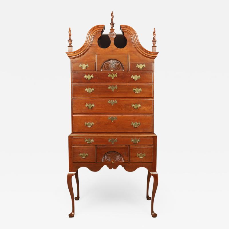 QUEEN ANNE BONNET TOP HIGHBOY