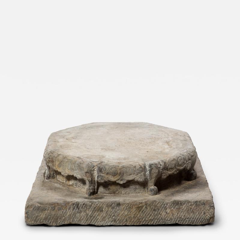 Qing Stone Column Base