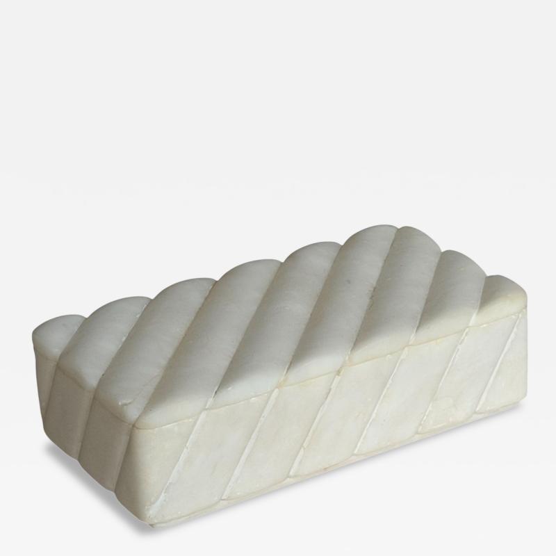 Quartz Stone Dresser Box w Lid