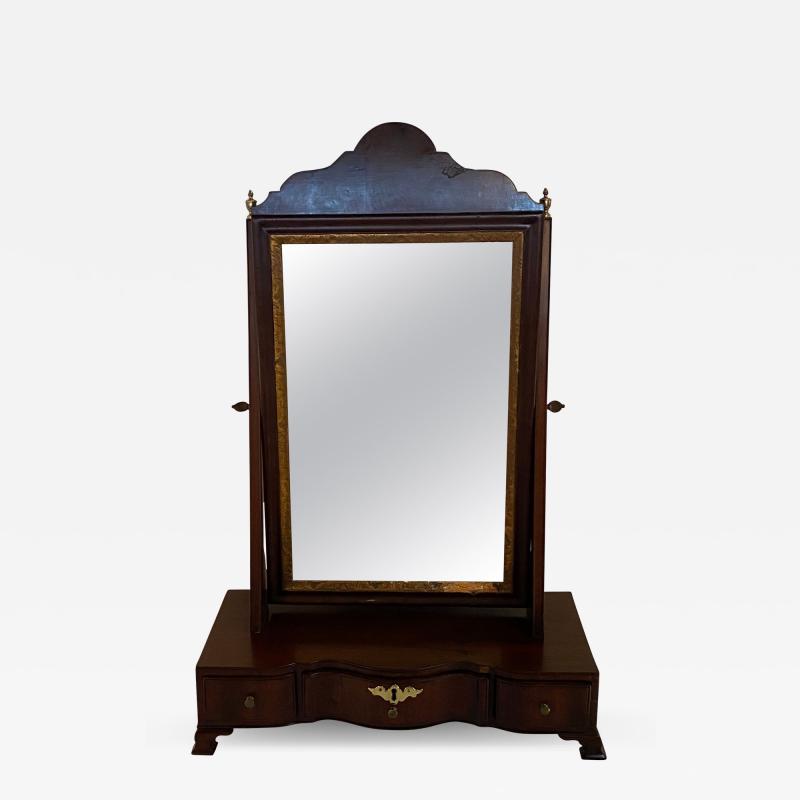 Queen Anne Dressing Glass with Pivoting Looking Glass English 18th Century