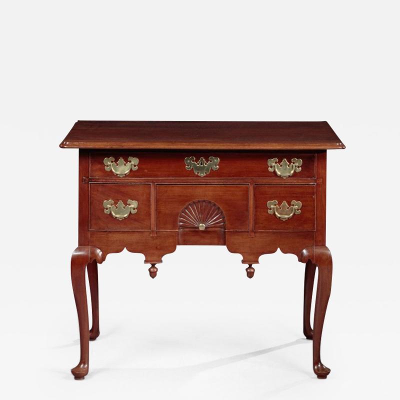 Queen Anne Lowboy with a Fan Carved Drawer