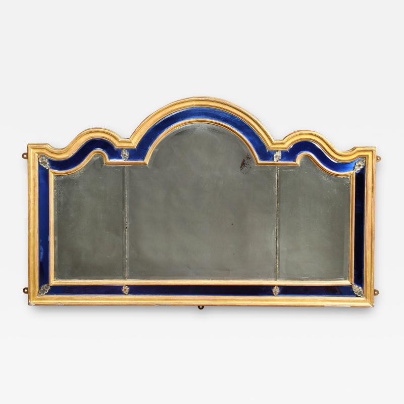 Queen Anne Style Gilt Overmantel Mirror