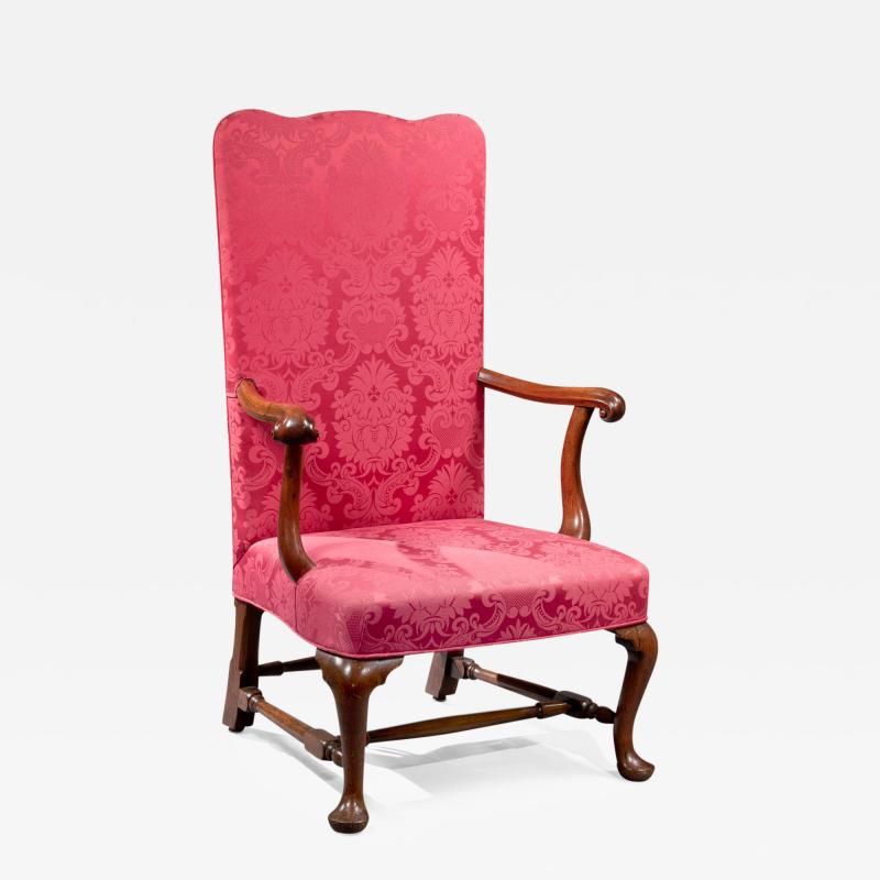 Queen Anne Upholstered Back Armchair