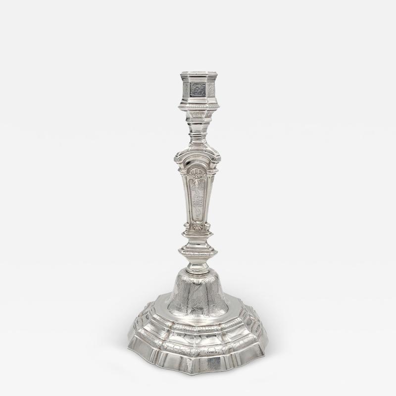 R gence Style Silver Candlestick France circa 1920
