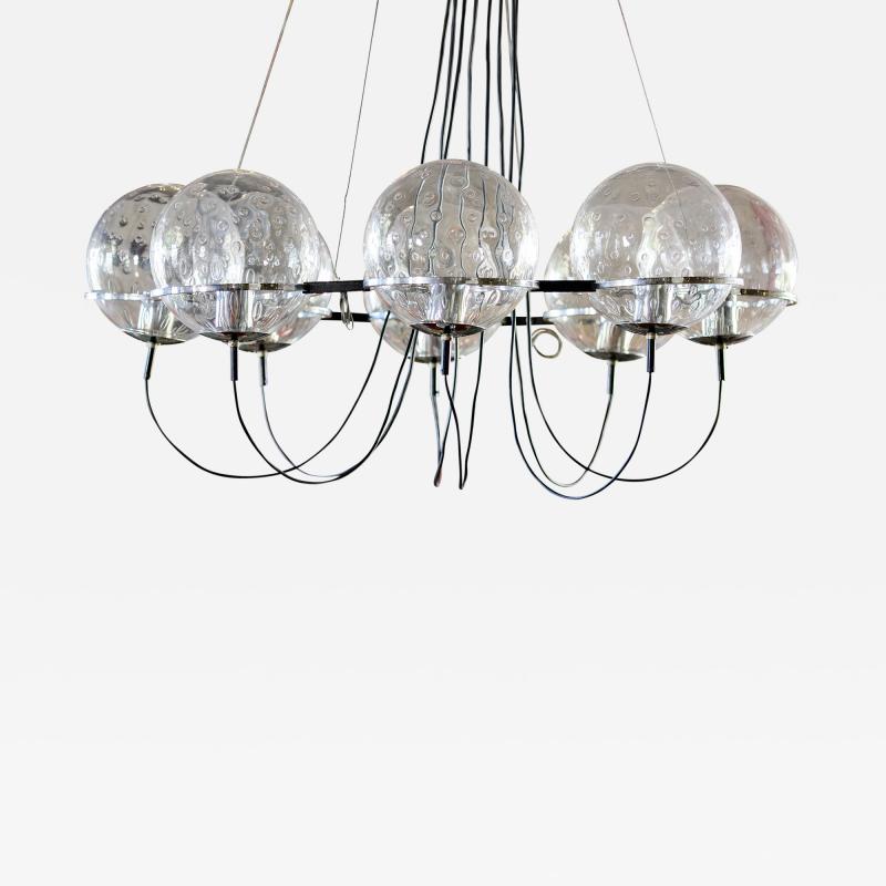 RAAK Raak Chandelier with 8 Bubble Glass Globes