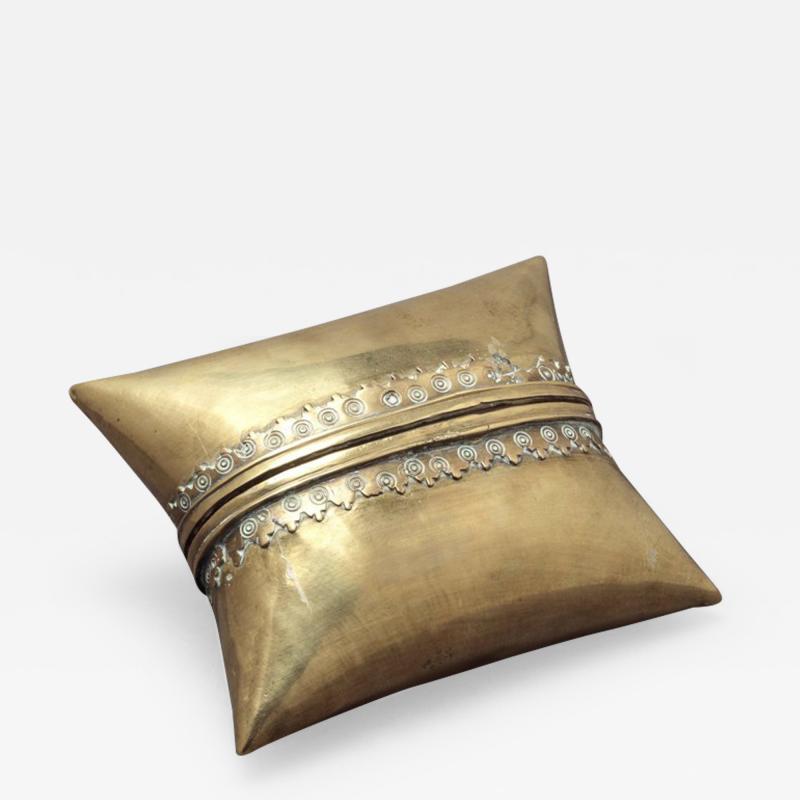RARE BRASS PILLOW FORM BOX