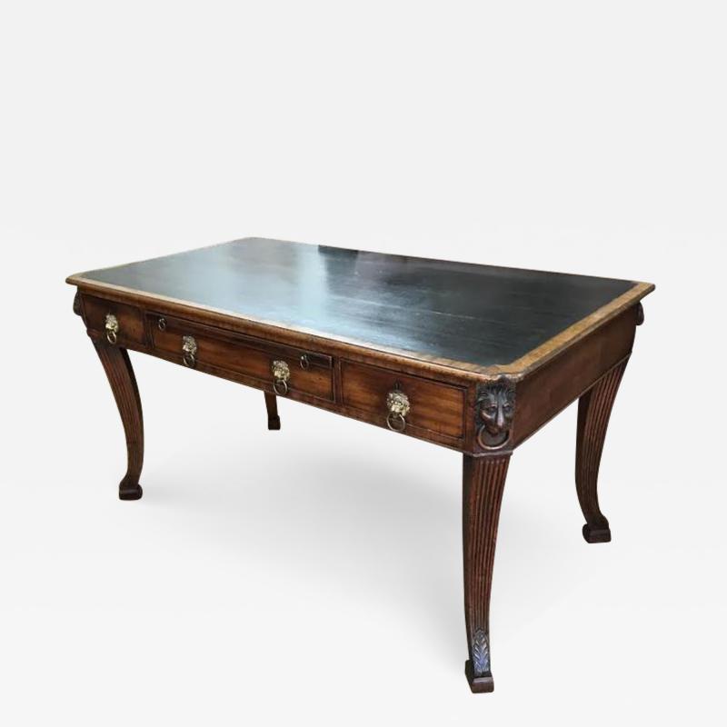 REGENCY LIBRARY WRITING TABLE DESK ENGLISH CIRCA 1820