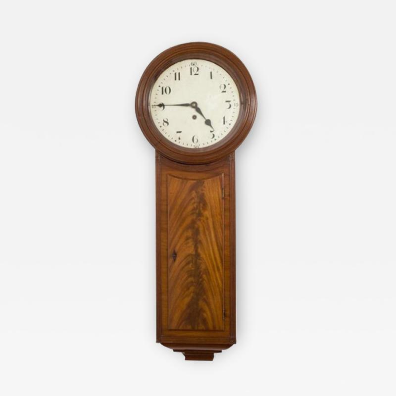 REGENCY MAHOGANY TAVERN CLOCK