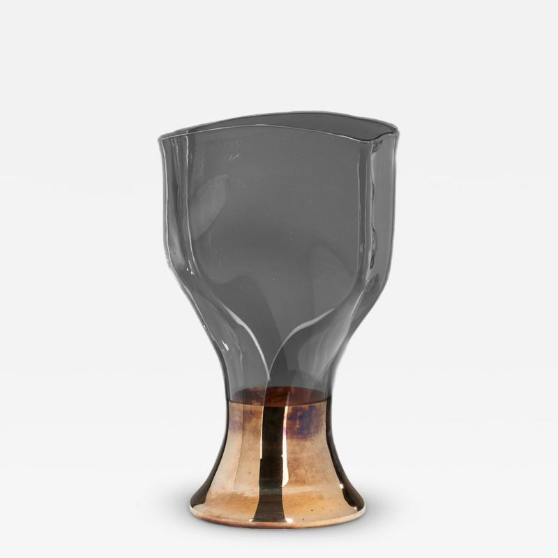 RICHARD MEITNER Sculptural Glass Vase by Richard Meitner The Netherlands 1989