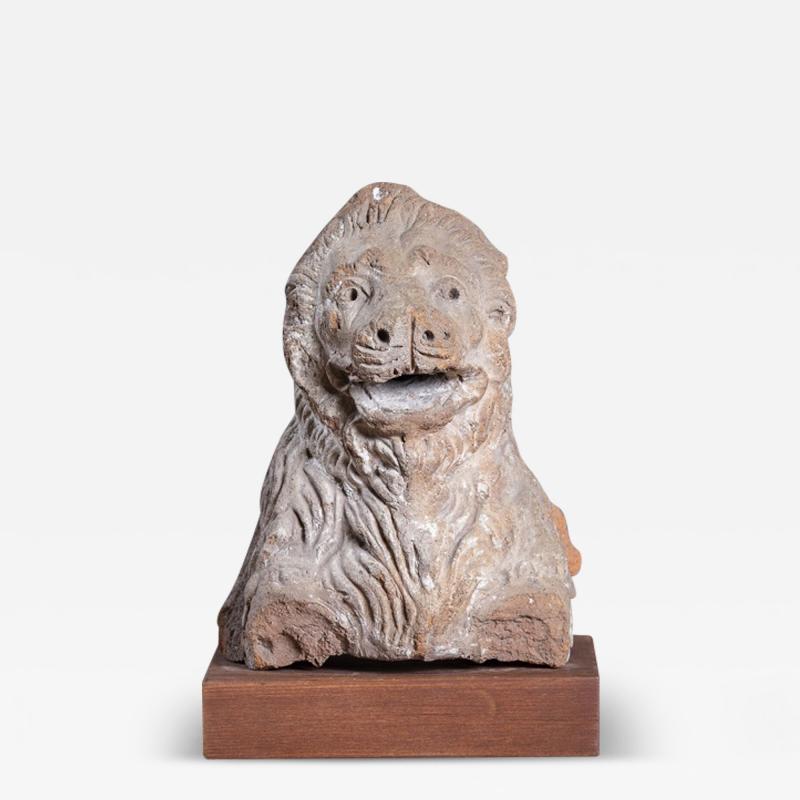 ROMAN TERRACOTTA SPOUT IN THE FORM OF A LION S TORSO