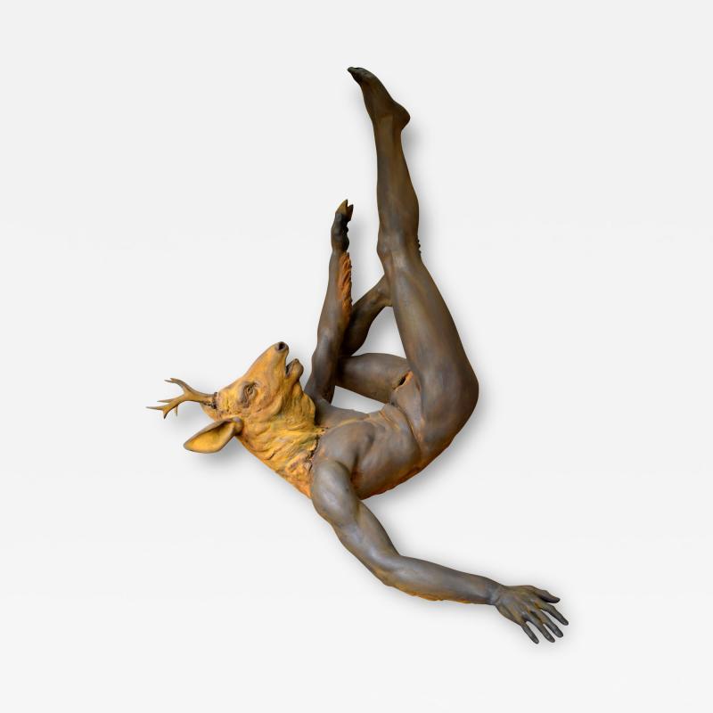 Radu Panait Falling Contemporary Sculpture by Radu Panait
