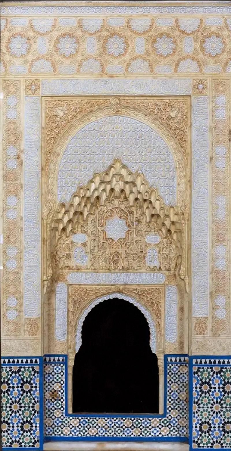 Rafael Contreras A Large Spanish Alhambra Architectural Model Plaque