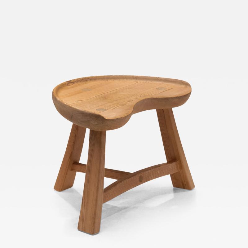 Ragnvald Krogen s Three Legged Fj skrakk Mod 522 Pine Stool by Ragnvald Krogen s Norway 1960s