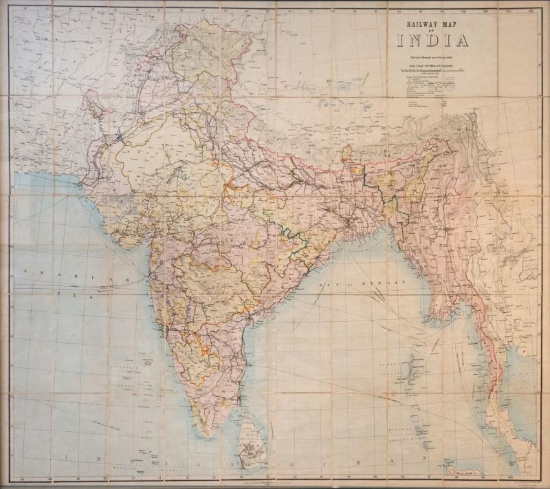 Railway Map of India 