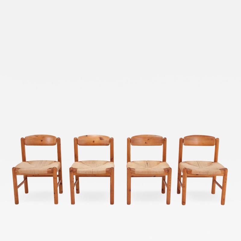 Rainer Daumiller Rainer Daumiller Dining Chairs in Solid Pine 1970s