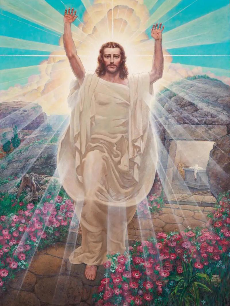 Ralph Pallen Coleman American 1892 1968 A Monumental Painting of Jesus Christ