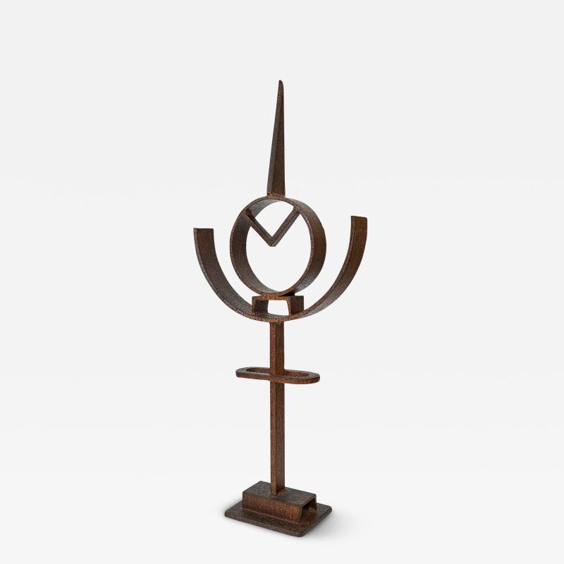 Ralph Wickstrom Abstract Steel Sculpture Reliquary Guardian 