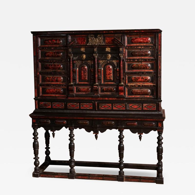 Randall Tysinger FLEMISH EBONY TORTOISE COLLECTORS CABINET