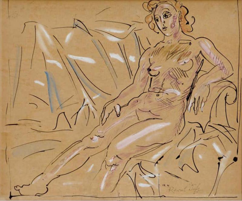 Raoul Dufy Raoul Dufy Fauvist Art Deco Nude Painting