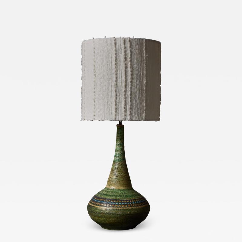 Raphael Giarrusso Tall Green Table Lamp by Rapha l Giarrusso