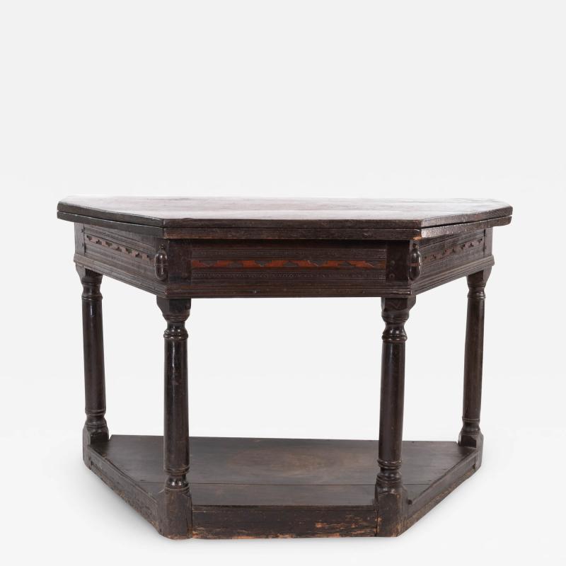 Rare 17th Century Oak Credence Table English Circa 1650 