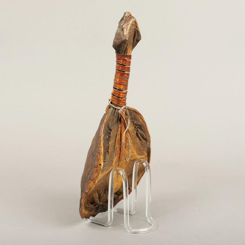 Rare Ceremonial Snapping Turtle Rattle