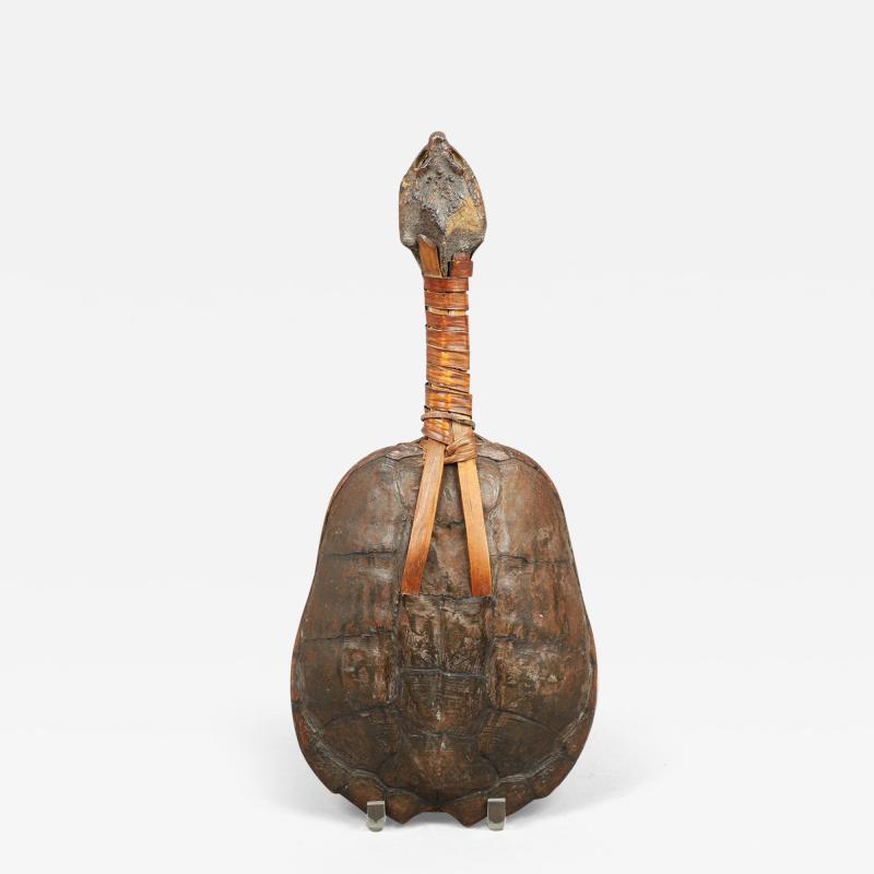 Rare Ceremonial Snapping Turtle Rattle