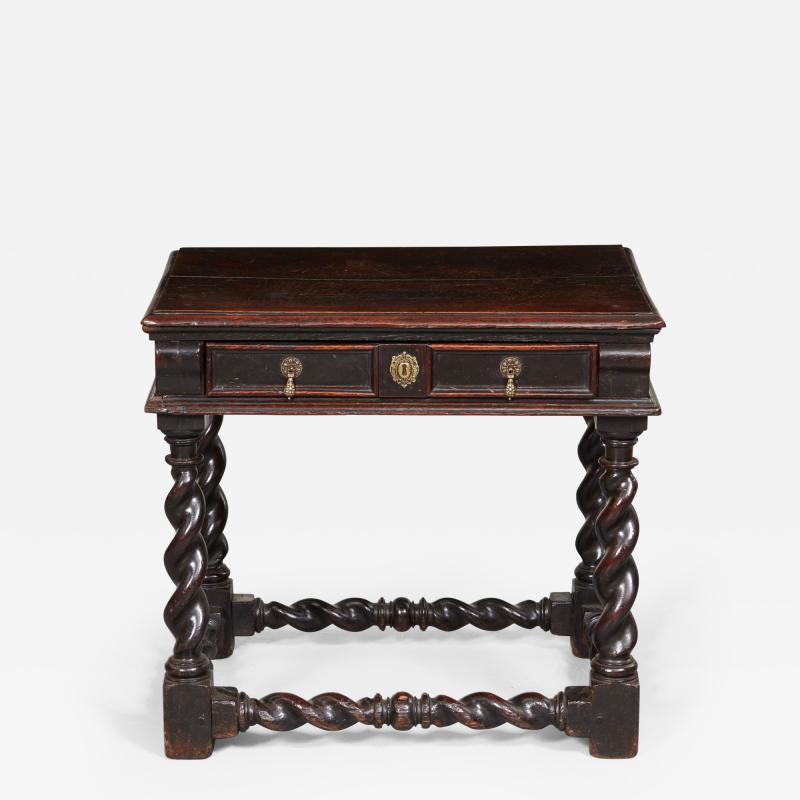Rare Charles II Single Drawer Side Table