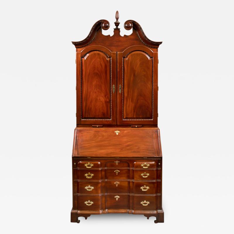 Rare Chippendale Block Front Secretary