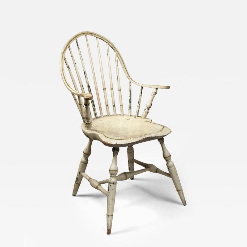 Rare Continuous Arm Windsor Chair Connecticut Circa 1800