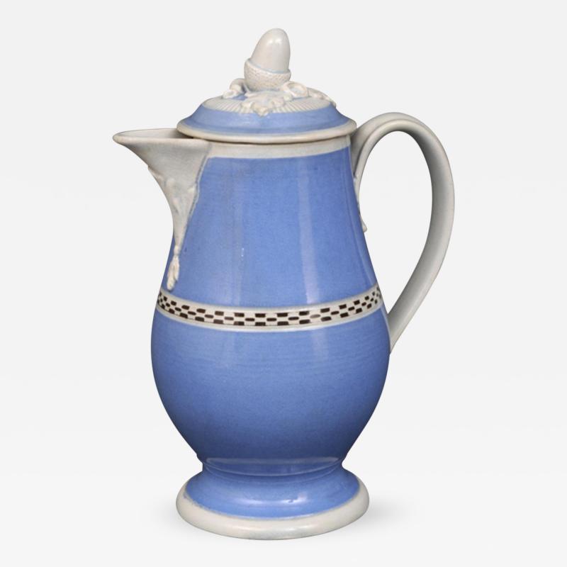 Rare English Mocha Coffee Pot Circa 1820