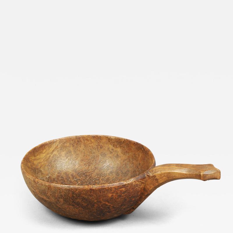 Rare Handled Burl Bowl