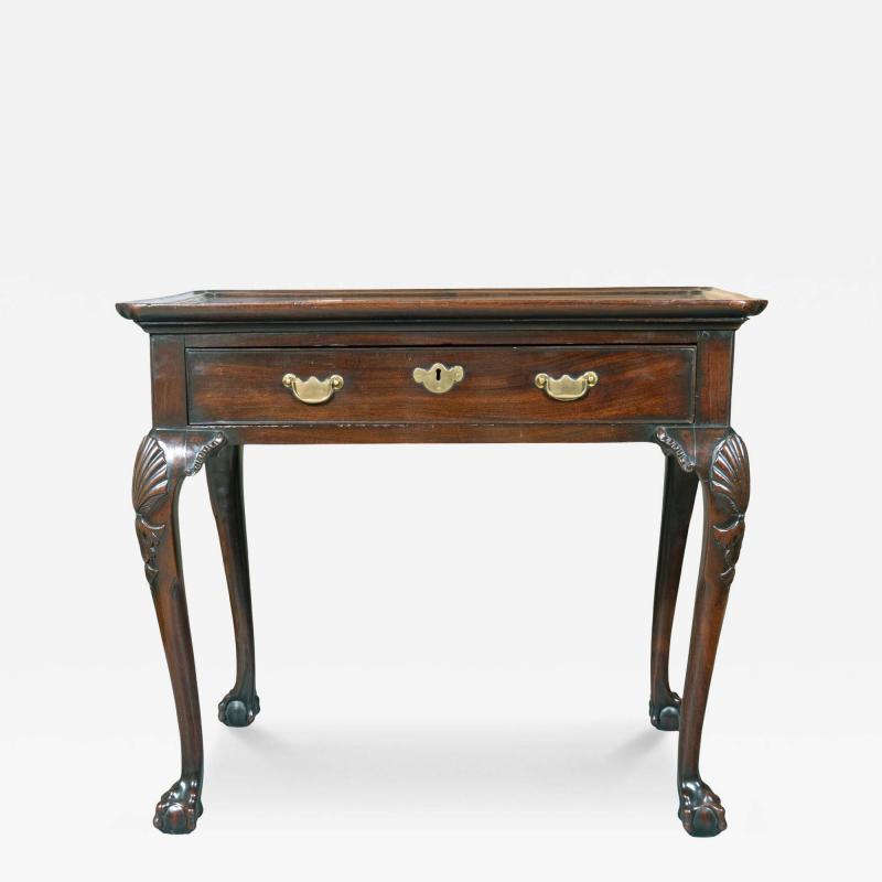 Rare Irish George II Mahogany Tea Table