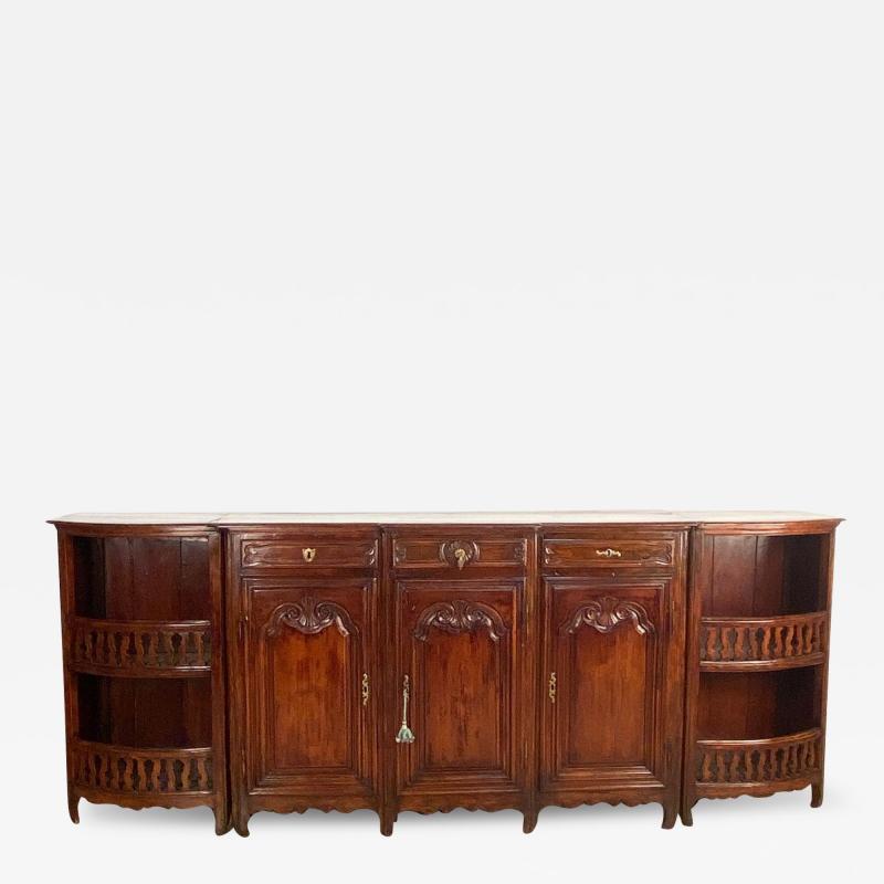 Rare Large Louis XVI Walnut Enfilade France circa 1780