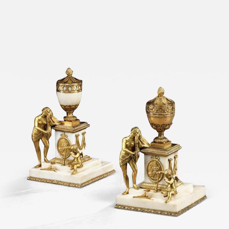 Rare Pair of 8th Century Matthew Boulton Perfume Burners