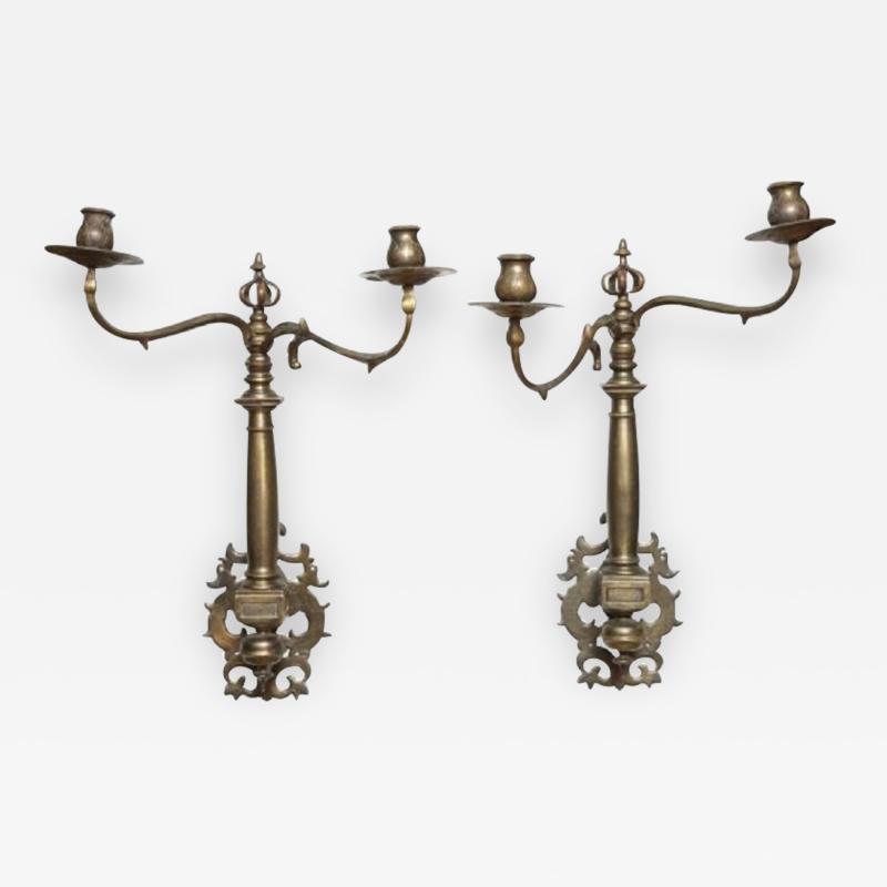 Rare Pair of Late 17th Early 18th Century Ship Sconces