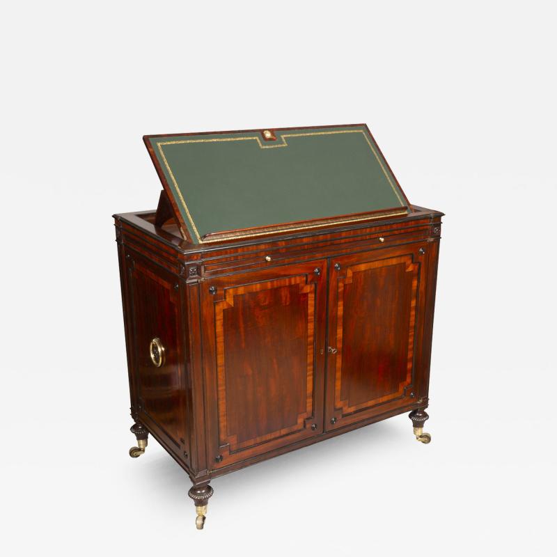 Rare Regency Mahogany Collectors Folio Cabinet